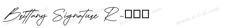 Brittany Signature R字体转换
